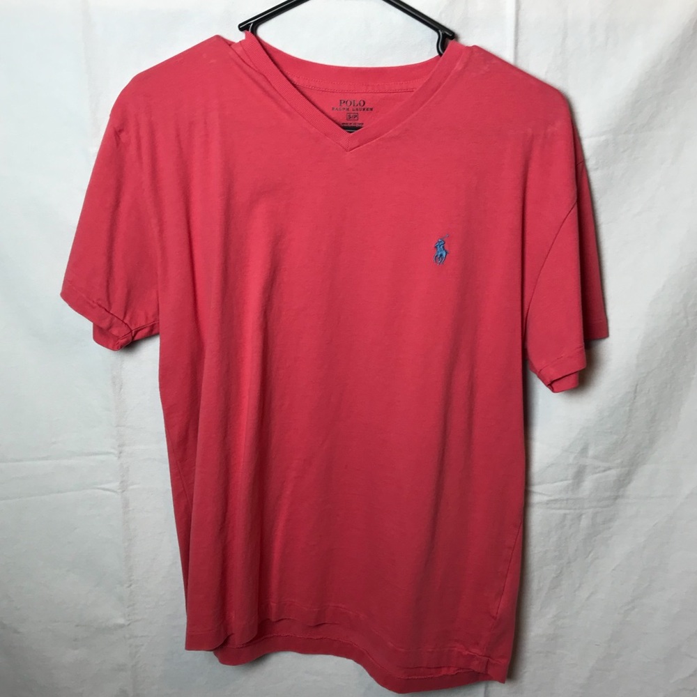 Red Polo V neck